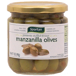 Spartan  stuffed spanish manzanilla olives 7oz