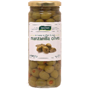 Spartan  stuffed spanish manzanilla olives 10oz