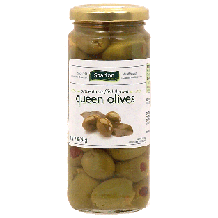 Spartan  pimiento stuffed thrown queen olives 7oz