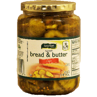 Spartan  bread & butter sweet slices chips 16fl oz