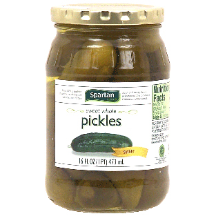 Spartan  sweet whole pickles 16fl oz