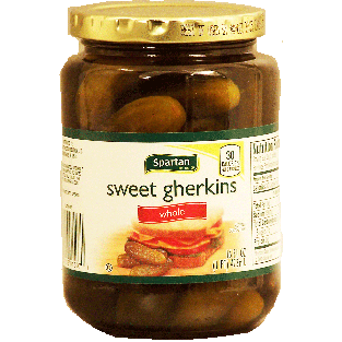 Spartan  sweet whole gherkins 16fl oz
