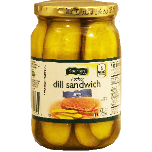 Spartan Fresh Pack kosher dill sandwich slices 16fl oz
