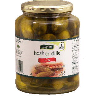 Spartan  whole kosher dill pickles 32fl oz