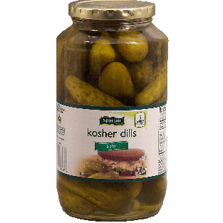 Spartan Fresh Pack whole baby kosher dills 32fl oz