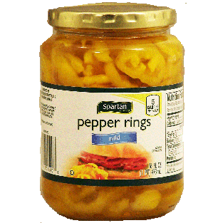 Spartan  mild pepper rings 16fl oz