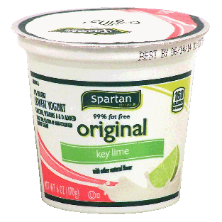 Spartan Original key lime yogurt, 99% fat free 6oz