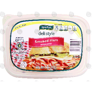 Spartan deli style smoked ham, water added 9oz