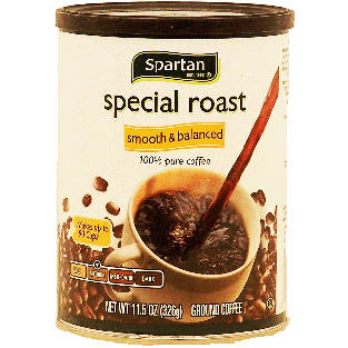 Spartan special roast medium roast ground coffee, smooth & bala11.5-oz