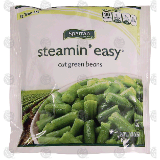 Spartan steamin' easy cut green beans 12-oz