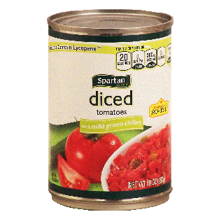 Spartan  diced tomatoes with mild green chilies 10oz