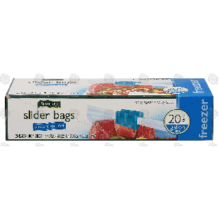 Spartan  slider bags with write-on label, gallon size freezer bags 20ct