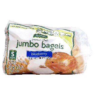 Spartan  presliced fresh jumbo bagels 17.5oz