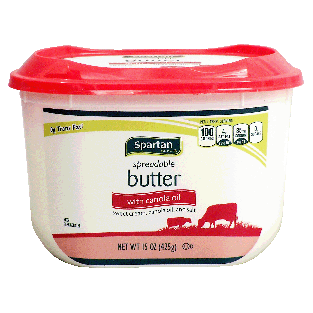 Spartan  butter with canola oil sweet cream and salt, spreadable 15oz