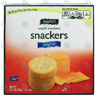Spartan  original snack crackers, 4-stacks 15.1oz