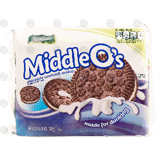 Spartan Middle O's chocolate sandwich cookies 15.5oz