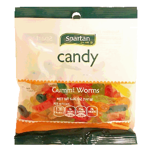Spartan  gummi worms  5oz