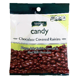 Spartan  chocolate covered raisins  3.75oz