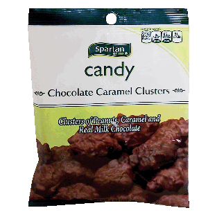 Spartan  chocolate caramel covered clusters  4oz