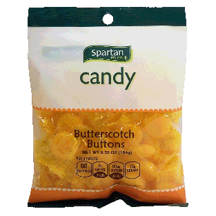 Spartan  butterscotch buttons hard candy  6.5oz