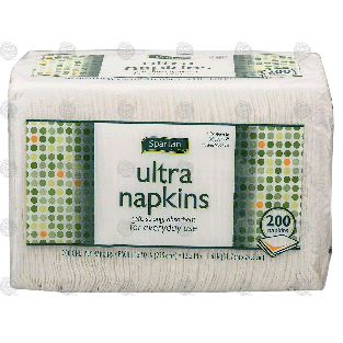 Spartan  ultra napkins, one-ply  200ct