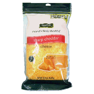 Spartan  natural finely shredded sharp cheddar cheese 16oz