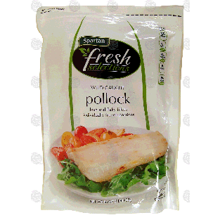 Spartan fresh selections wild caught pollock, lean and flaky fille16oz