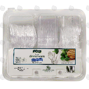 Spartan  full size dinnerware, premium strength, 64 spoons, 64 fo 192ct
