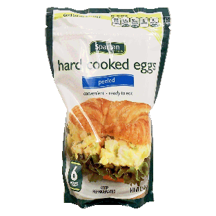 Spartan  6 hard cooked eggs, peeled 10.5oz