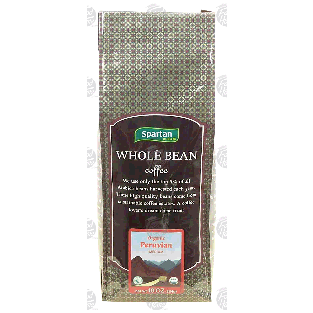 Spartan Whole Bean whole bean coffee, organic peruvian medium 10-oz