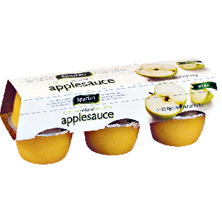 Spartan  applesauce natural, 6 4-oz. cups 6pk