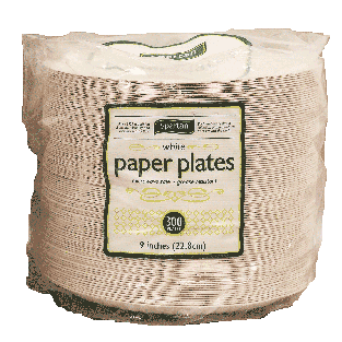 Spartan  paper plates, 9 in 300ct