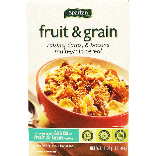 Spartan fruit & grain raisins, dates, & pecans multi-grain cereal 16oz