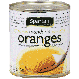 Spartan  mandarin orange whole segments in light syrup 11oz