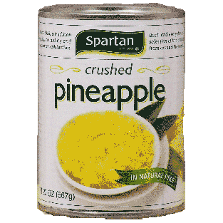 Spartan  heavy syrup crushed pineapples 20oz