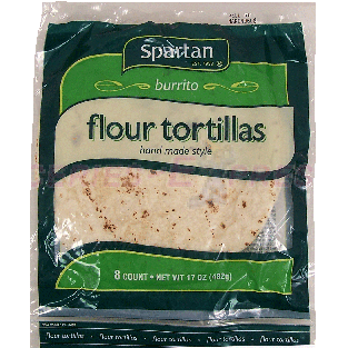 Spartan  burrito flour tortillas, 8-count 17oz