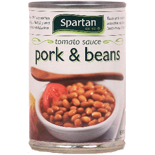 Spartan  pork & beans in tomato sauce 16oz