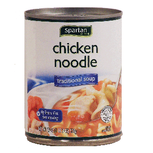 Spartan  traditional chicken noodle ready to serve soup 19oz