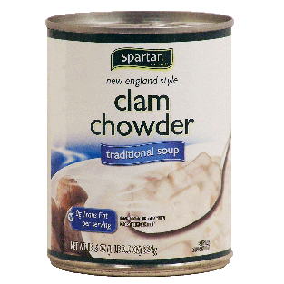Spartan  traditional new england style clam chowder ready to ser18.5oz