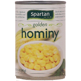 Spartan  golden hominy 14.5oz