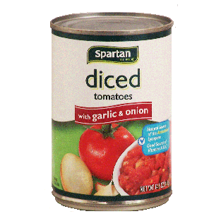 Spartan  diced tomatoes with garlic & onion  14.5oz