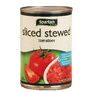 Spartan  sliced stewed tomatoes  14.5oz