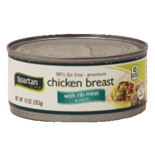 Spartan  premium chicken breast with rib meat, 98% fat free  10oz