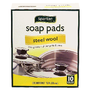 Spartan  steel wool soap pads  10pk