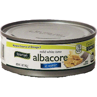 Spartan  solid white albacore tuna in water  5oz