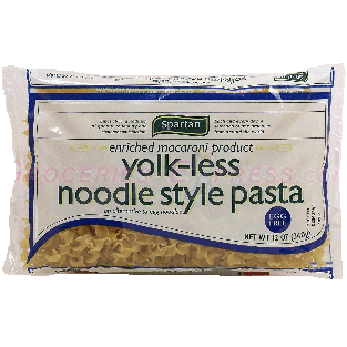 Spartan  yolkless noodle style pasta 12oz