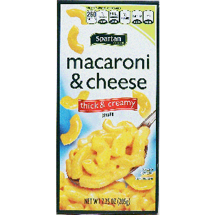 Spartan  thick & creamy macaroni & cheese dinner 7.25oz