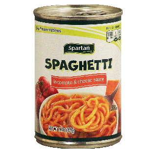 Spartan  spaghetti in tomato and cheese sauce 15oz