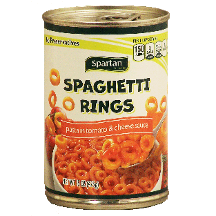 Spartan  spaghetti rings in tomato and cheese sauce 15oz