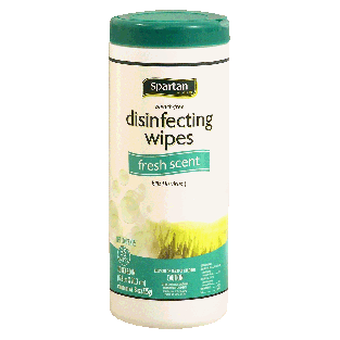 Spartan  bleach-free disinfecting wipes, fresh scent 35ct